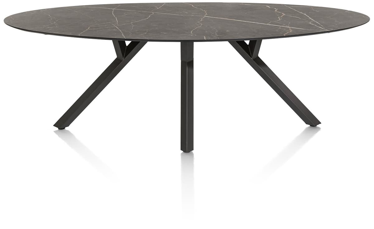 Tafel 240x110cm ellips Minato Onyx - 3