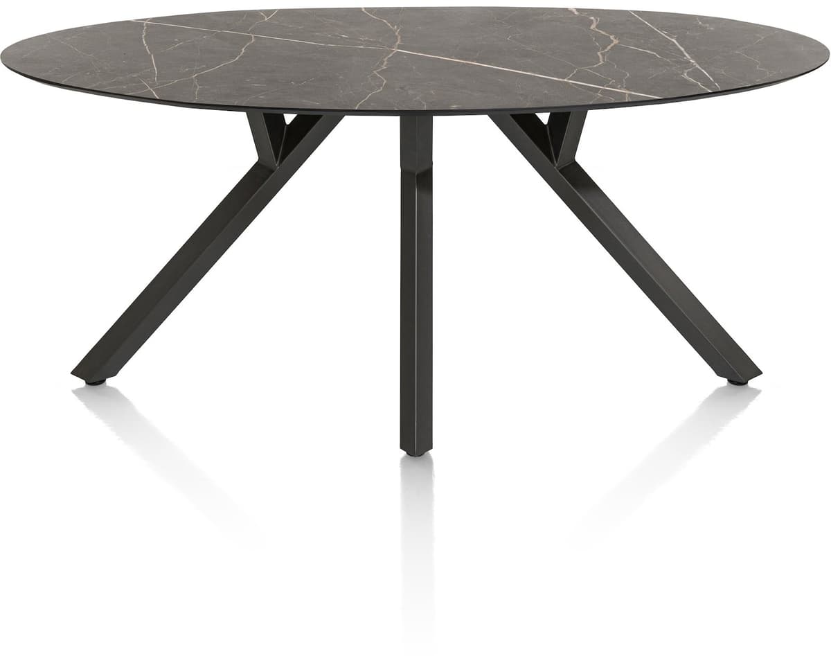Tafel 210x105cm ellips Minato Onyx - 1