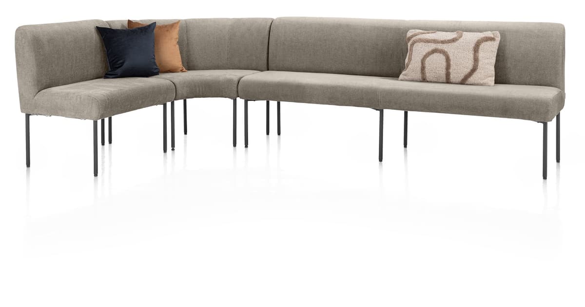 Eetkamerbank 80cm livi Reverso Pocket bruin - 4