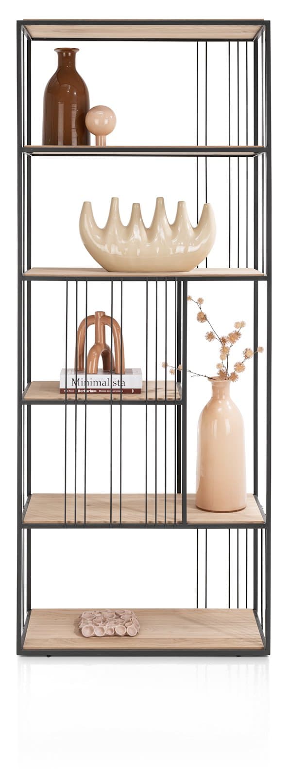 Roomdivider 80x200x40 Niora Metal graphite - 1