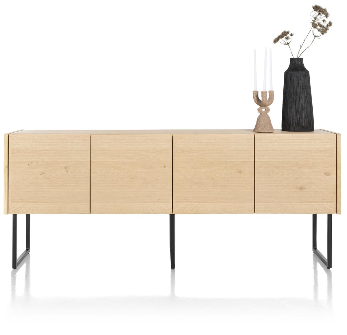 Dressoir 210cm 4d Carving natural - 1