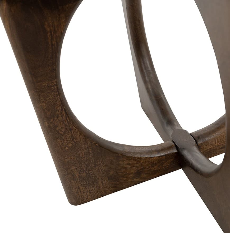 Salontafel Zody Ø80 Mangohout Walnoot - 2